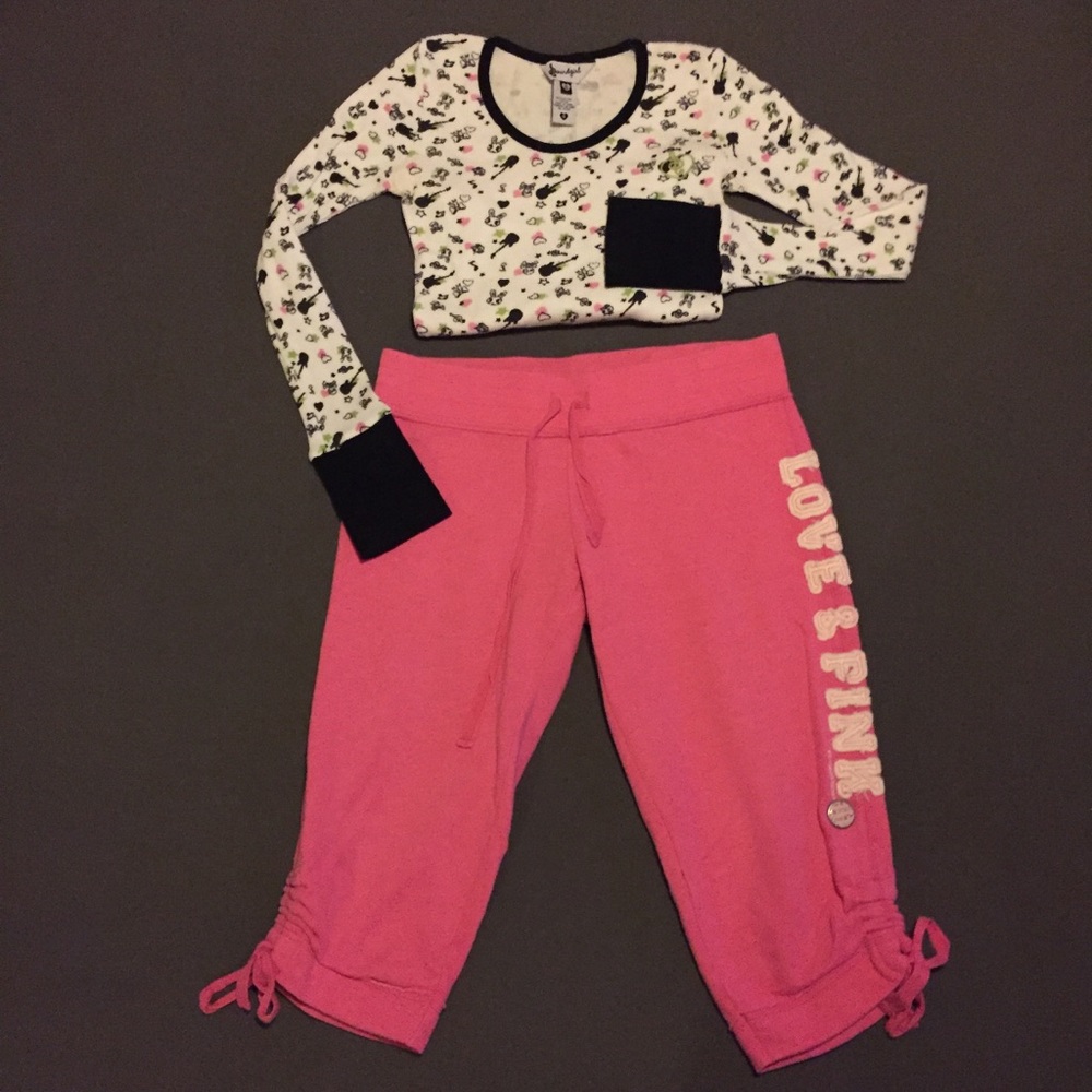 VS PINK comfy cropped sweats 💝